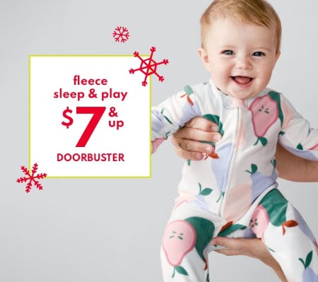 Fleece Sleep & Play $7 & Up Doorbuster