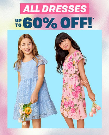 All Dresses Up to 60% Off from The Children's Place Gymboree
