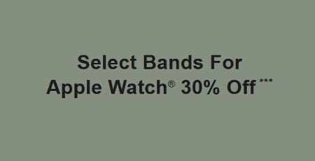 Select Bands for Apple Watch 30% Off from Fossil