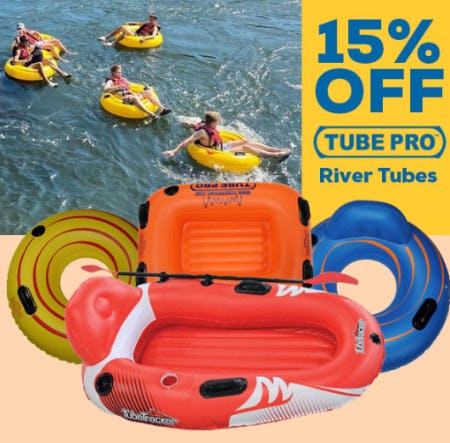 15% Off TUBE PRO River Tubes from Sun & Ski Sports
