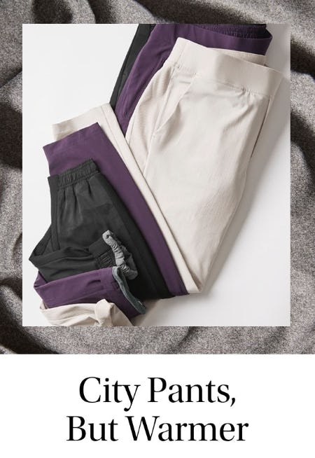 They're Back: Lined City Pants