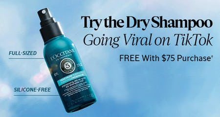 Try the Viral Dry Shampoo Free With $75 Purchase