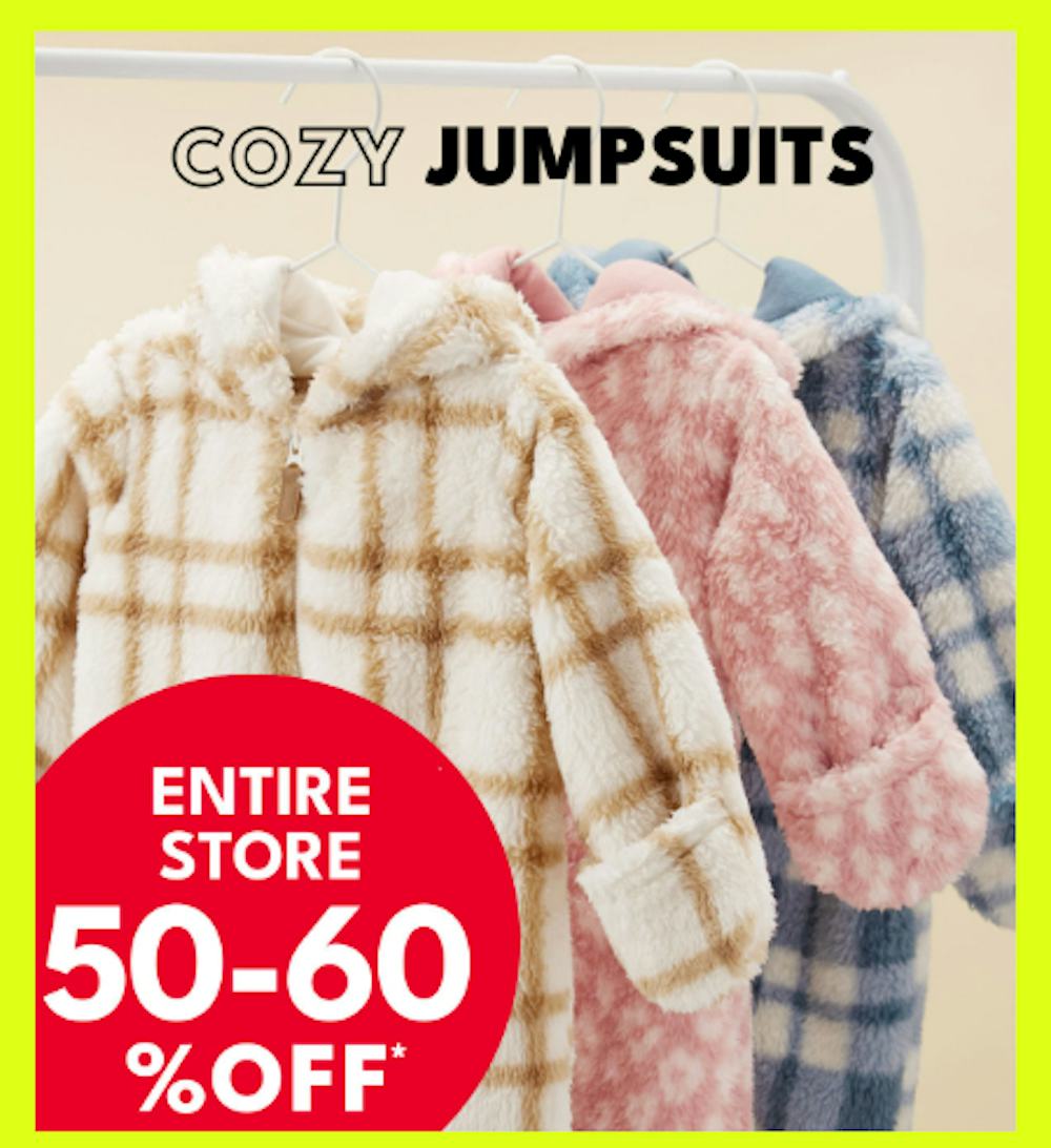 Cozy Jumpsuits 50-60% Off