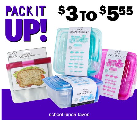 $3 - $5.55 School Lunch Faves from Five Below