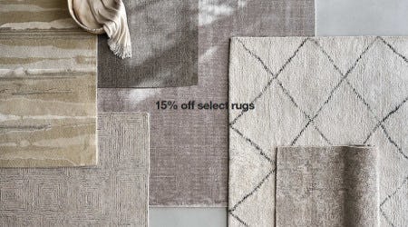 15% Off Select Rugs from Crate & Barrel