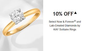 10% off Select Now & Forever and Lab-Created Diamonds