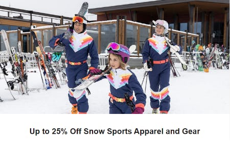 Up to 25% Off Snow Sports Apparel and Gear from Dick's Sporting Goods