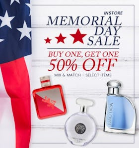 Memorial Day Sale Buy One, Get One 50% Off