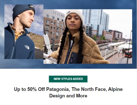 Up to 50% Off Patagonia, The North Face, Alpine Design and More