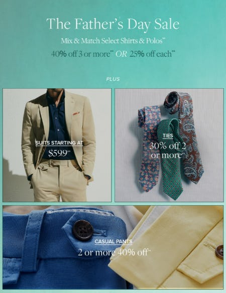 The Father's Day Sale from Brooks Brothers