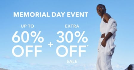 Memorial Day Event Up to 60% Off