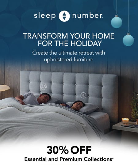 30% Off Essential and Premium Collections from Sleep Number                            