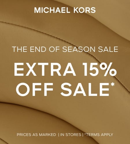 THE END OF SEASON SALE from Michael Kors