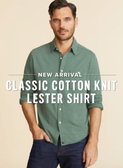 New Arrival: Classic Cotton Knit Lester Shirt from UNTUCKit