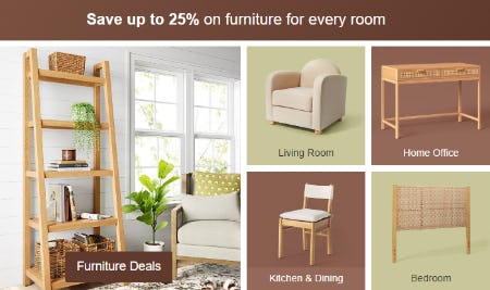 Up to 25% Furniture Deals from Target                                  