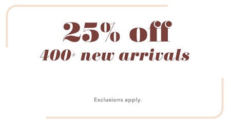 25% Off 400+ New Arrivals from Aerie
