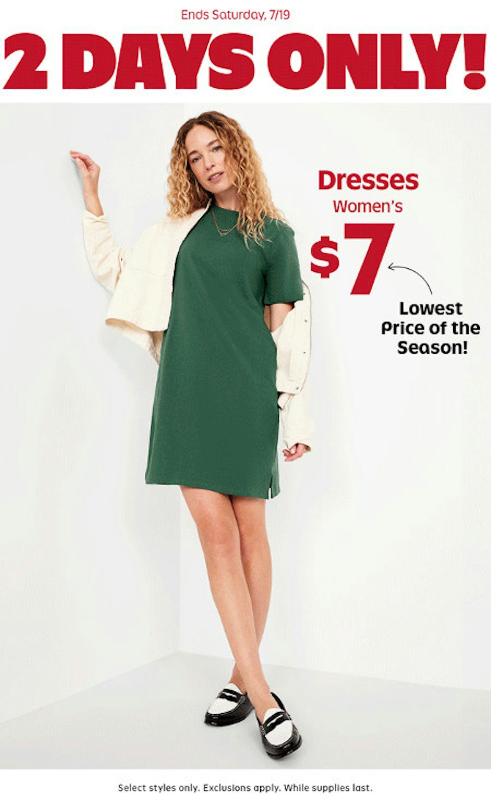 $7 Dresses for Women