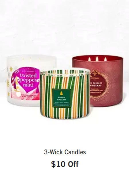 bath and body works 10 off candles