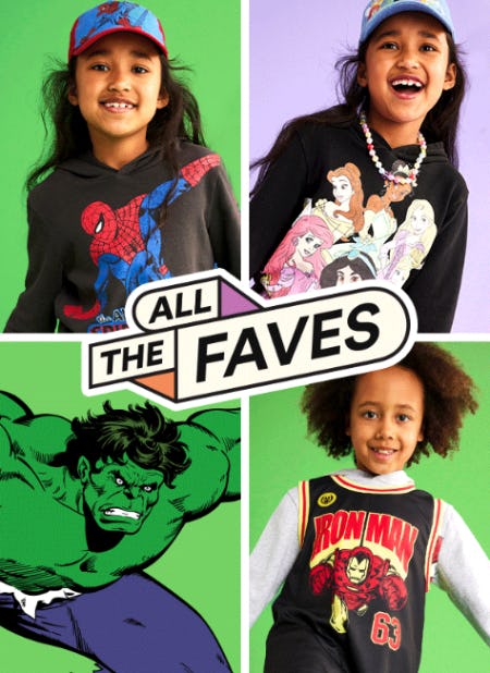 New Disney Princess & Marvel Super Hero Faves from Cotton On Kids