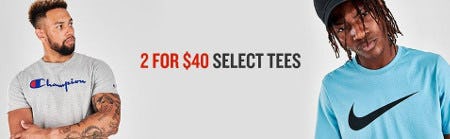 2 for $40 Select Tees