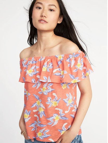 Ruffled Off-The Shoulder Swing Top For Women from Old Navy